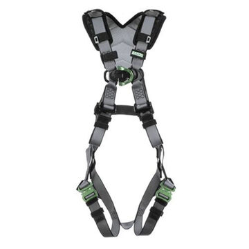 Full-Body Standard Safety Harness, Extra Small, 400 lb, Gray, Polyester