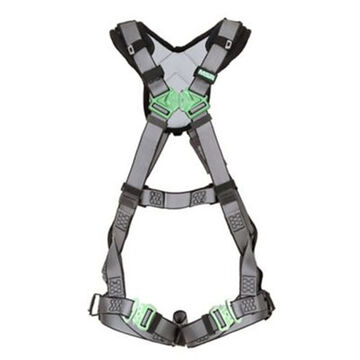 Full-Body Safety Harness, Super Extra Large, 400 lb, Gray, Polyester