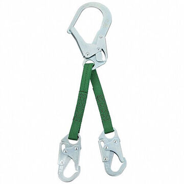 Ensemble de barres d'armature, Capacité 310 lb, Longe en polyester/plastique, Mousqueton en acier inoxydable, Vert