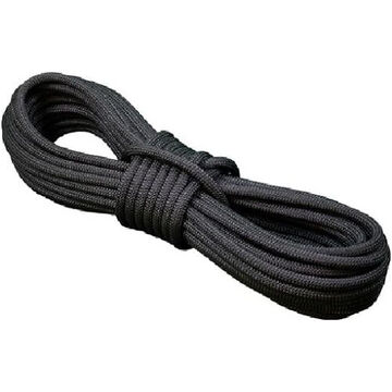 Load Absorbing Rescue Rope, 7/16 in dia, 100 ft lg, Black