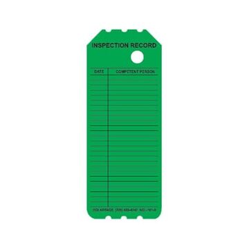Tag Laminated Scaffold, 8 In Ht, 3.25 In Wd, Green, Synthetic