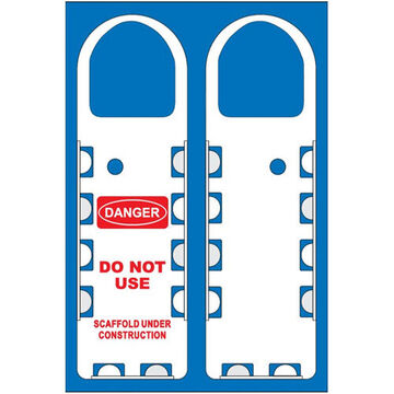 Tag Holder Narrow Scaffolding, 12 In Ht, 3.5 In Wd, Plastic