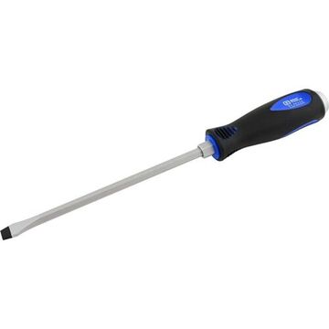 Heavy Duty Screwdriver, Slotted, 0.03 X 5/32 In Point, 4 In Shank, Rubber, 7-9/64 In Lg