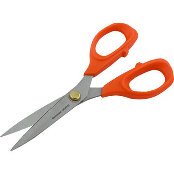 General Purpose Scissor, 2-5/8 In Lg Of Cut, 7 In Lg, High Tensile Steel Blade, Anti Slip