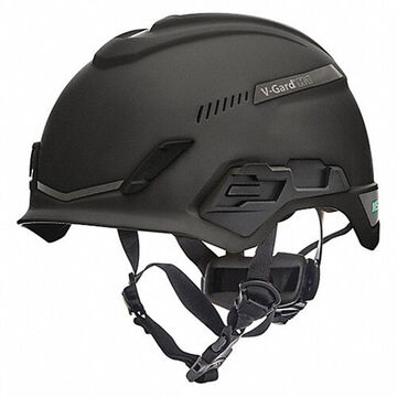 Safety Helmet, 6-1/2 To 8 In Fits Hat, Black, High Density Polyethylene, Fas-trac® Iii Pivot Ratchet, E