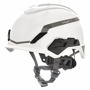 Safety Helmet, 6-1/2 To 8 In Fits Hat, White, High Density Polyethylene, Fas-trac® Iii Pivot Ratchet, E