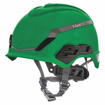 Safety Helmet, 6-1/2 To 8 In Fits Hat, Green, High Density Polyethylene, Fas-trac® Iii Pivot Ratchet, E