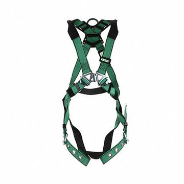 Harness Full-body Safety, Extra Small, 400 Lb, Green, Polyester