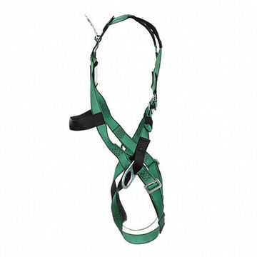 Full-Body Safety Harness, Extra Small, 400 lb, Green, Polyester