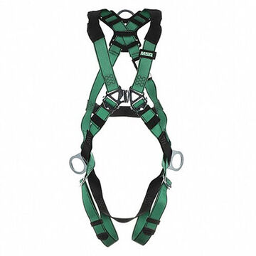 Full-Body Safety Harness, Extra Small, 400 lb, Green, Polyester