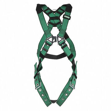Safety Harness Full-body, Extra Small, 400 Lb, Green, Polyester