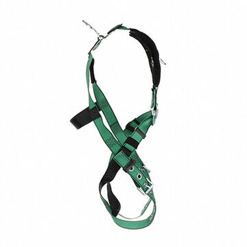 Full-Body Safety Harness, Extra Small, 400 lb, Green, Polyester