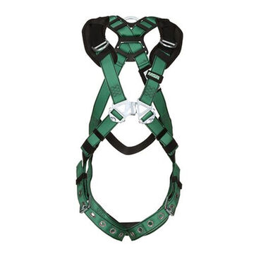 Harness Full-body Safety, Standard, 400 Lb, Green, Polyester