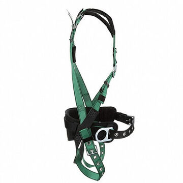 Full-Body Safety Harness, Extra Small, 400 lb, Green, Polyester