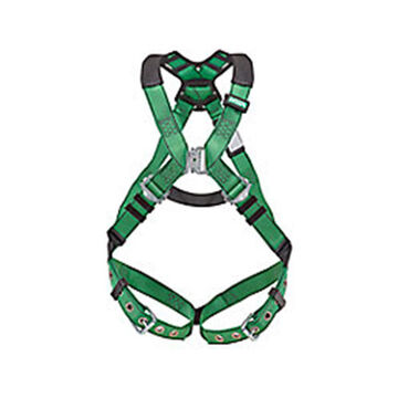 Harness Full-body Safety, Standard, 400lb, Green, Polyester