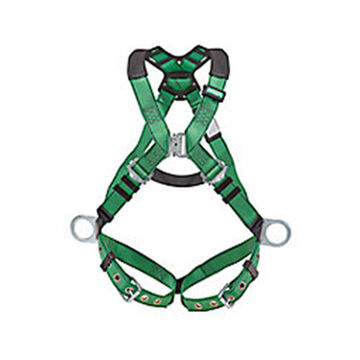 Full-Body Safety Harness, XL, 400lb, Green, Polyester