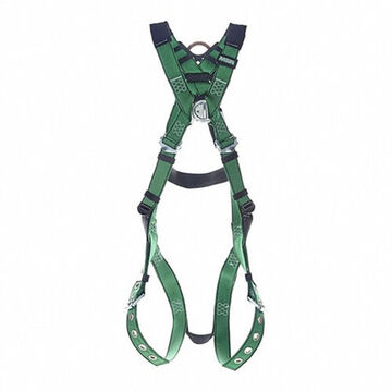 Full-Body Safety Harness, Standard, 400lb, Green, Polyester