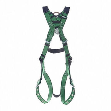 Safety Harness Full-body, Standard, 400lb, Green, Polyester