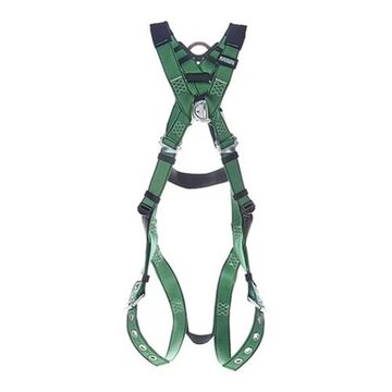 Safety Harness Full-body, Xl, 400lb, Green, Polyester