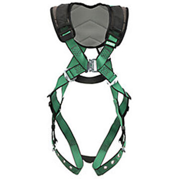 Full-Body Safety Harness, Extra Small, 400 lb, Green, Polyester