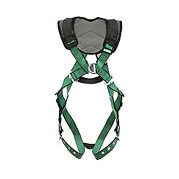 Full-Body Safety Harness, Extra Small, 400 lb, Green, Polyester