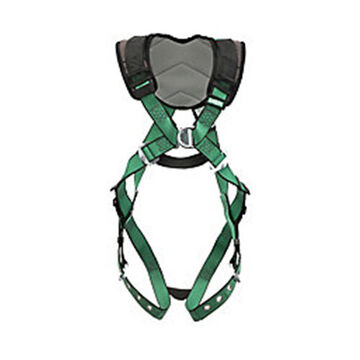 Safety Harness Full-body, Extra Small, 400 Lb, Green, Polyester