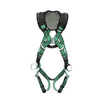 Safety Harness Full-body, Standard, 400 Lb, Green, Polyester