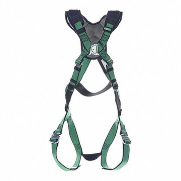 Full-Body Safety Harness, XS, 400 lb, Green, Polyester