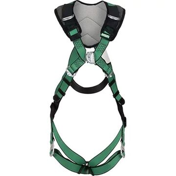 Full-Body Safety Harness, XS, 400 lb, Green, Polyester