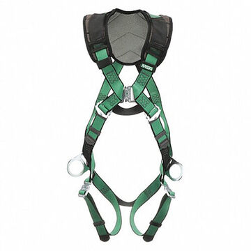 Safety Harness Full-body, Sx-large, 400 Lb, Green, Polyester