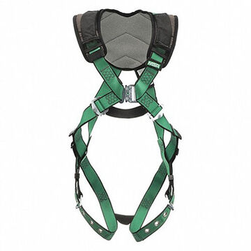 Full-Body Safety Harness, XS, 400lb, Green, Polyester
