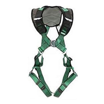 Full-Body Safety Harness, SX-Small, 400lb, Green, Polyester