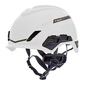 Bivent Safety Helmet, White, High Density Polyethylene, Fas-trac® Iii Pivot Ratchet