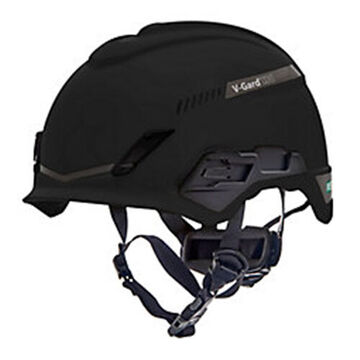 Bivent Safety Helmet, Black, High Density Polyethylene, Fas-trac® Iii Pivot Ratchet