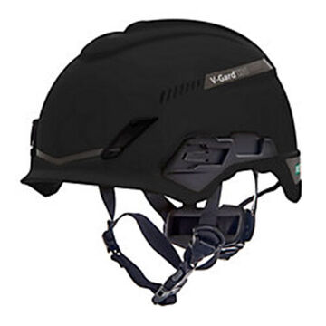 Safety Helmet Bivent, Black, High Density Polyethylene, Fas-trac® Iii Pivot Ratchet