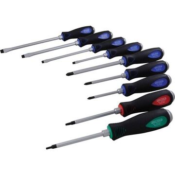 Assorted Heavy-Duty Screwdriver Set, 9-Piece