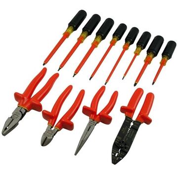Screwdriver and Pliers Set, 12-Piece