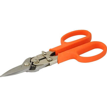 Compound Tin Snip, 8 in lg of Cut, 8.75 in lg, Slip-Resistant Grip