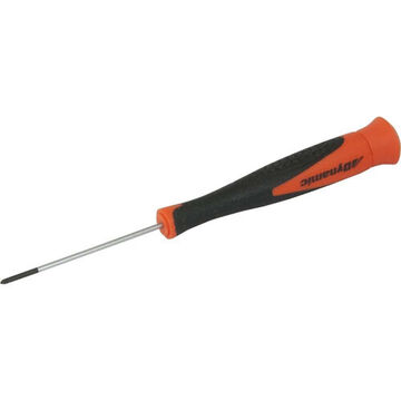 Screwdriver, Phillips, #0 Point, 75 mm Shank, Plastic, Rubber, 6.5 in lg
