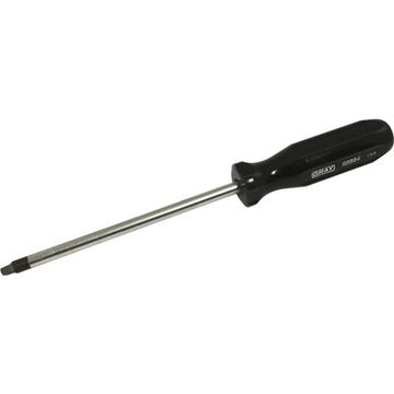 Screwdriver Extra Long, Square Recess, #4 Point, 6-3/4 In Shank, Acetate, 9-3/4 In Lg
