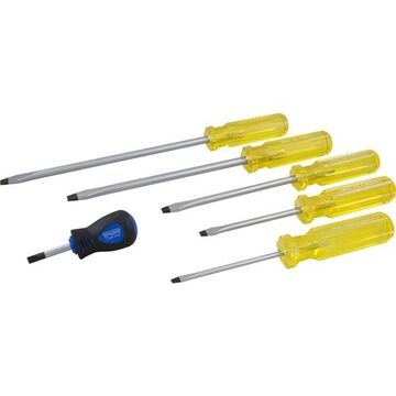 Slotted Screwdriver Set, 6-Piece