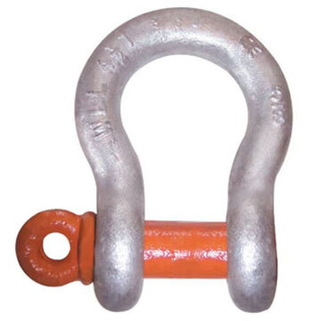 Imported Shackle, 35 ton, 2 in, Galvanized, Screw