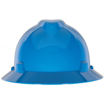 Hat Full Brim Slotted, 6-1/2 To 8 In Fits Hat, Blue, Polyethylene, 1-touch, C