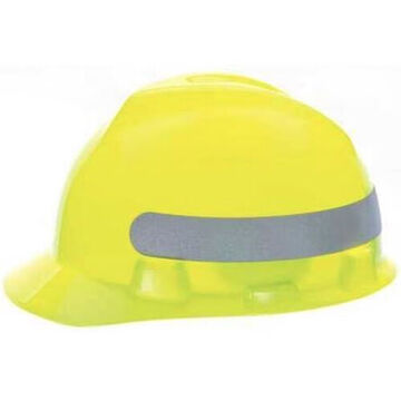 Casquette fendue, 6-1/2 à 8 pouce pour chapeau, jaune vert haute visibilité, polyéthylène haute densité, Fas-Trac® III, E