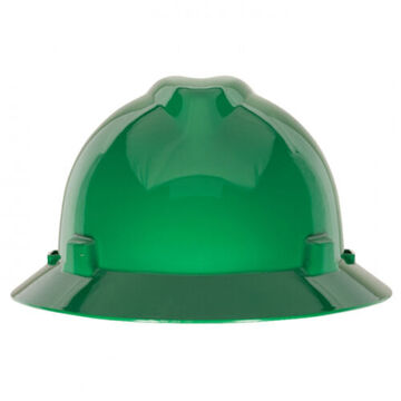 Full Brim Slotted Hat, 6-1/2 To 8 In Fits Hat, Green, Polyethylene, Staz-on, E