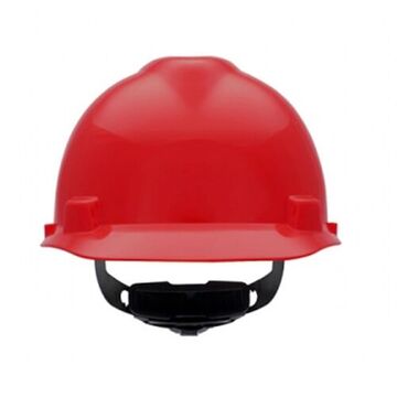Slotted Cap, 6-1/2 to 8 in Fits Hat, Red, Polycarbonate, Fas-Trac® III, E