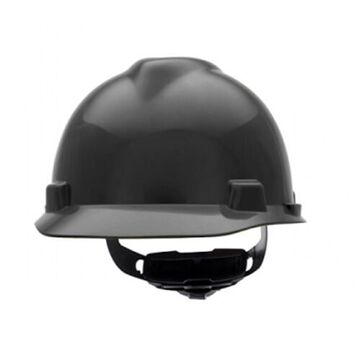 Slotted Cap, 6-1/2 to 8 in Fits Hat, Black, Polyethylene, Fas-Trac® III, E