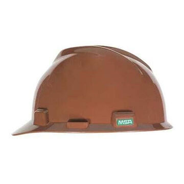 Slotted Cap, 6-1/2 to 8 in Fits Hat, Brown, Polyethylene, Fas-Trac® III, E