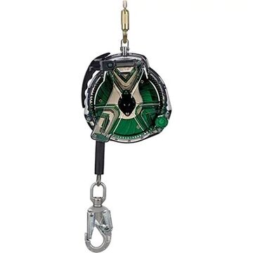 Cable Self-Retracting Lifeline, 100 ft lg, Clear, Galvanized Steel