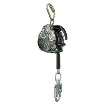 Self-Retracting Lifeline, 20 ft lg, Clear, Galvanized Steel